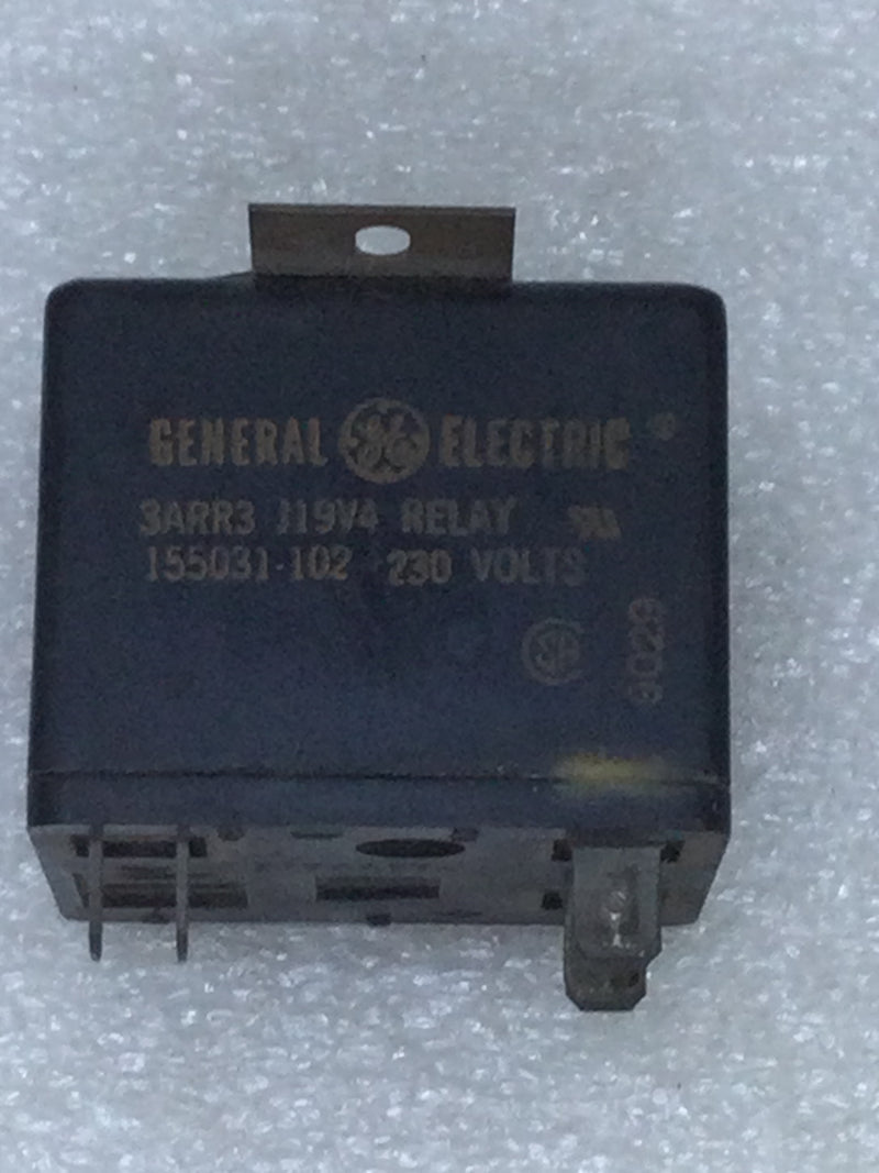 GE General Electric 3ARR3 J19V4 230 VAC Relay