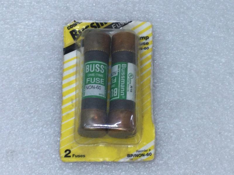 Bussman Non 60, 60 Amp 250V or Less  One-Time Fuse