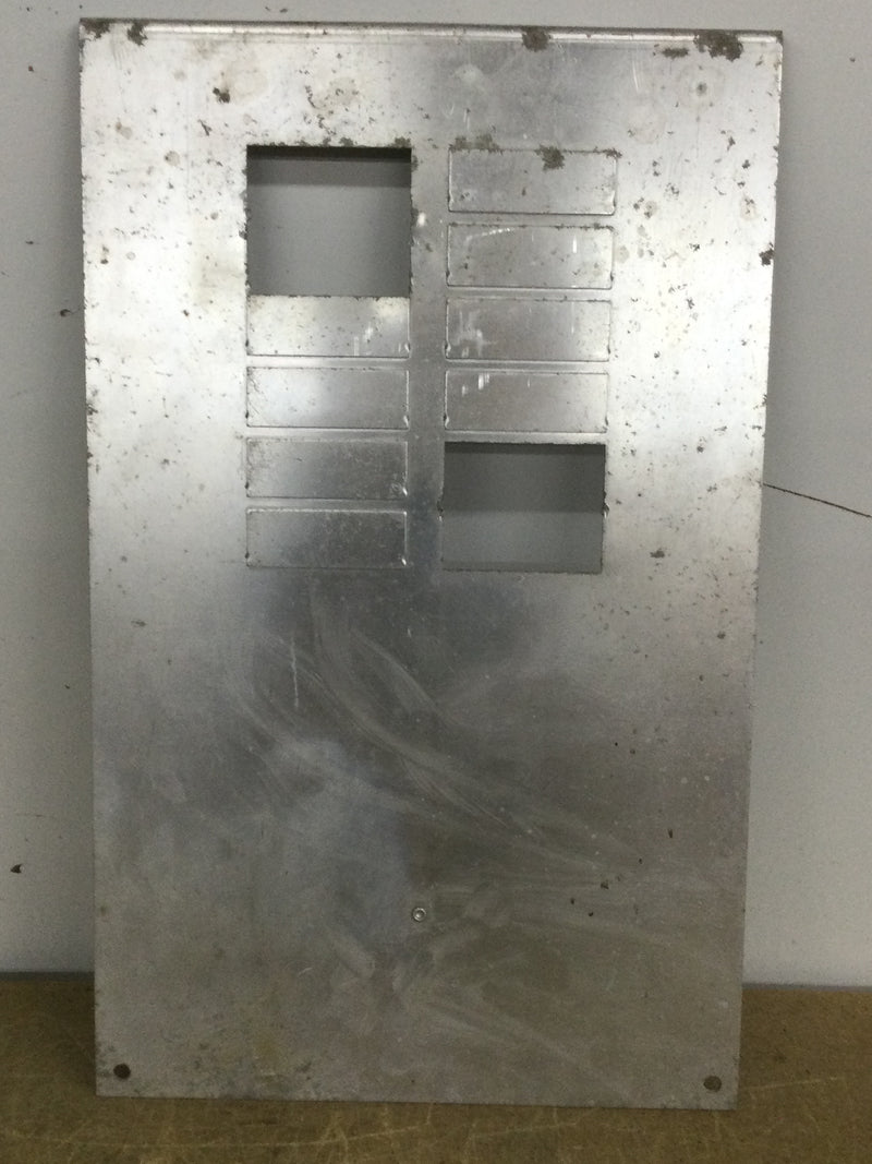 Aluminum Dead Front 12 Space 15 5/8" x 9 5/8"