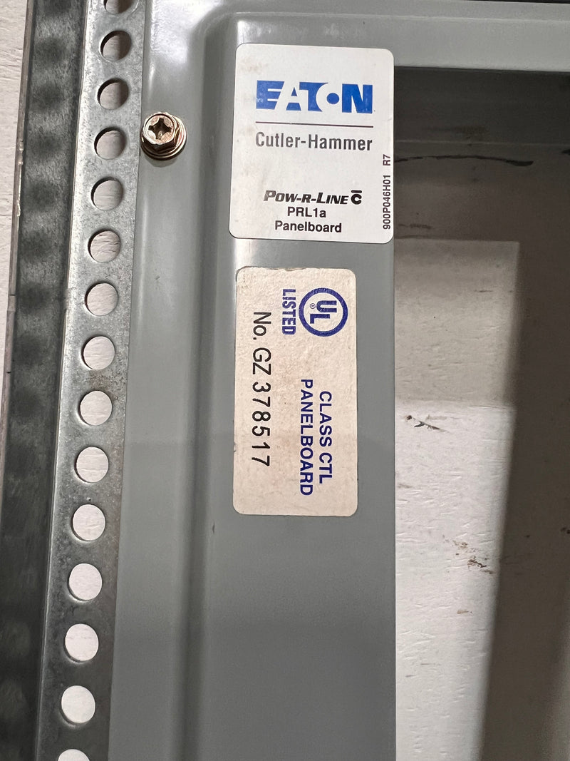 Eaton Pow-R-Line PRL1a 225 Amp 3 Phase 4 Wire 2120/208v Panelboard/Dead Front Only 39.5" x 12"