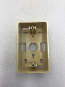 Allen Tel Products AT30M-09 Ivory Single Gang Surface Mount Box
