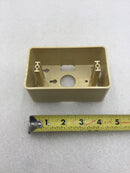 Allen Tel Products AT30M-09 Ivory Single Gang Surface Mount Box