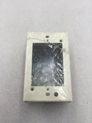 Wiremold V5744S Deep Single Gang Switch and Receptacle Box in Ivory