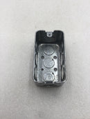 Galvanized Steel Single Gang Handy Box 4" X 2 1/8" with 11 1/2" Knockouts