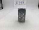 Galvanized Steel Single Gang Handy Box 4" X 2 1/8" with 11 1/2" Knockouts