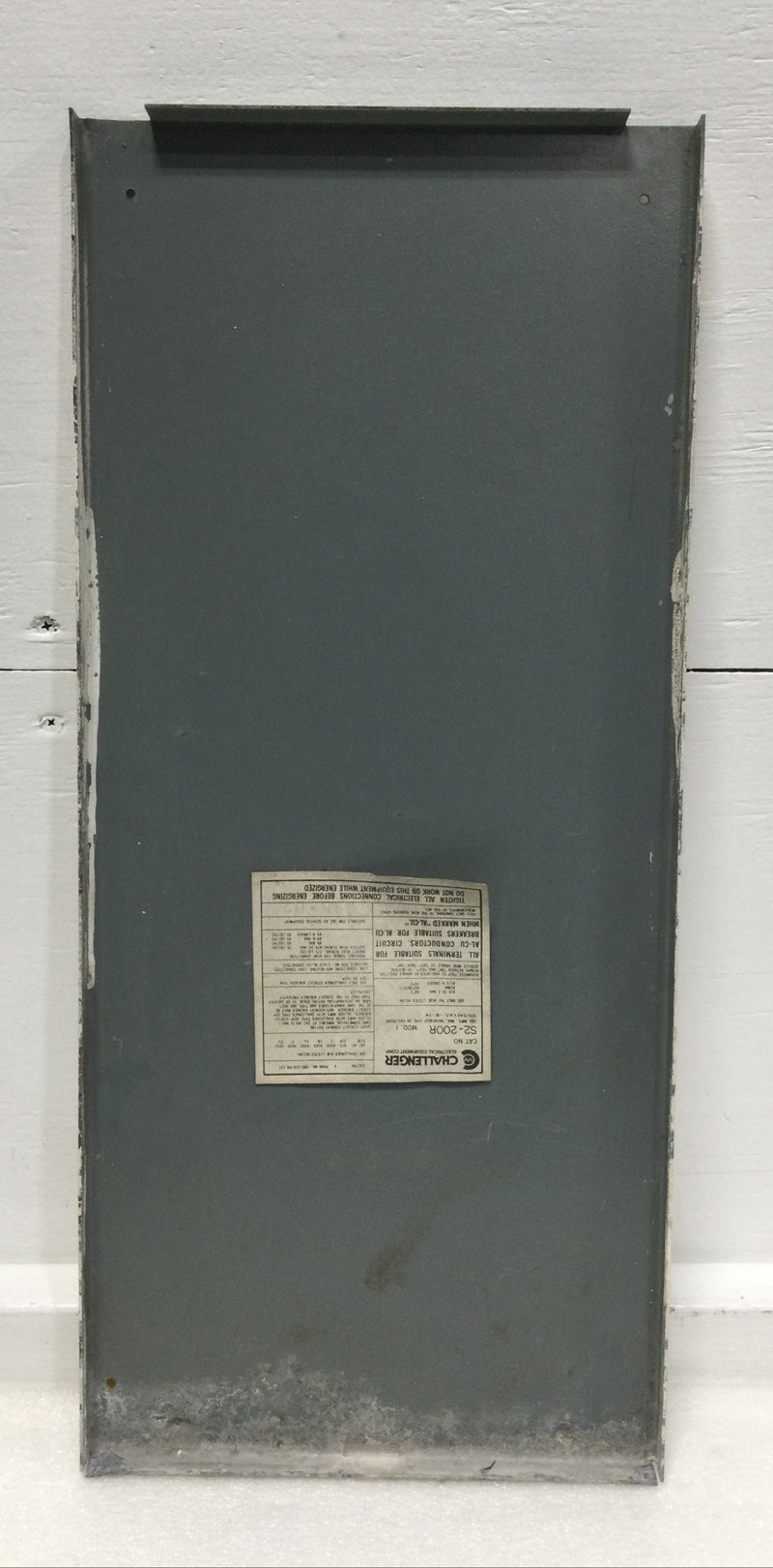 Challenger S2-200R Panelboard Cover Only 200 Amps 120/240V Nema 3R 22 3/8" x 9 7/8"