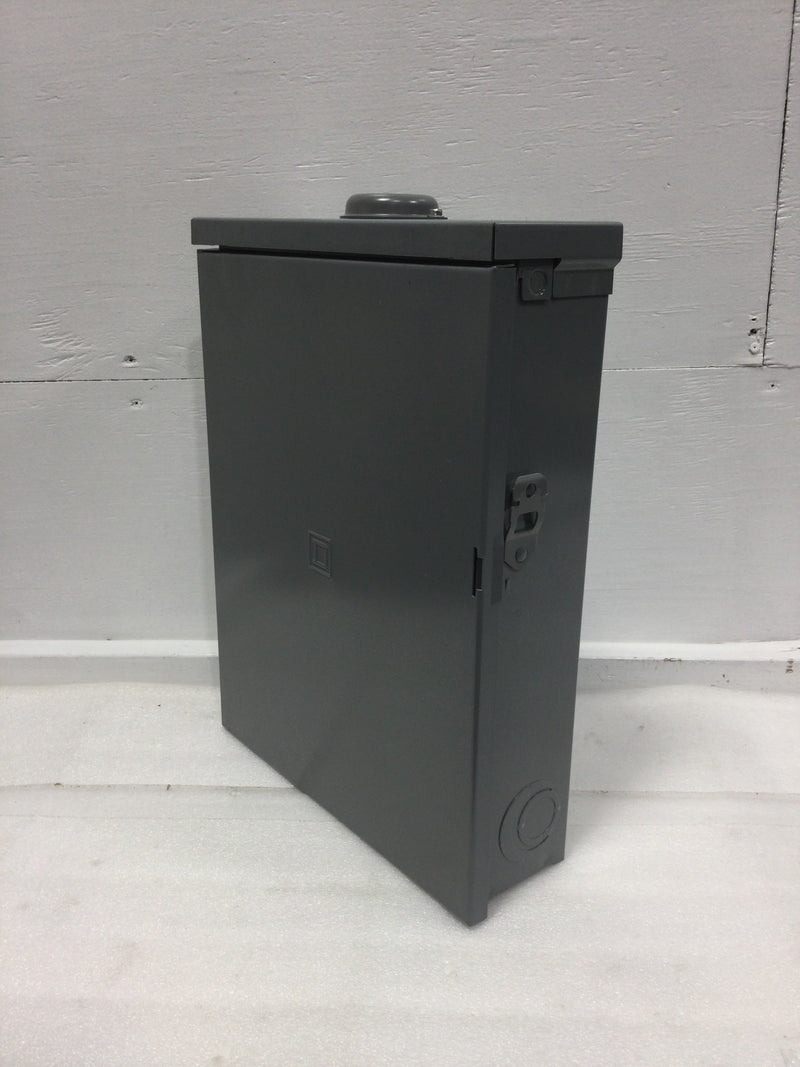 Square D/Homeline HOM816M100PRB 100A Main Breaker 8 Space 16 Circuit 120/240VAC Type HOM Nema3R