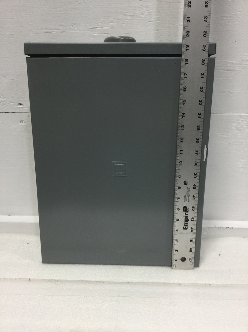 Square D/Homeline HOM816M100PRB 100A Main Breaker 8 Space 16 Circuit 120/240VAC Type HOM Nema3R