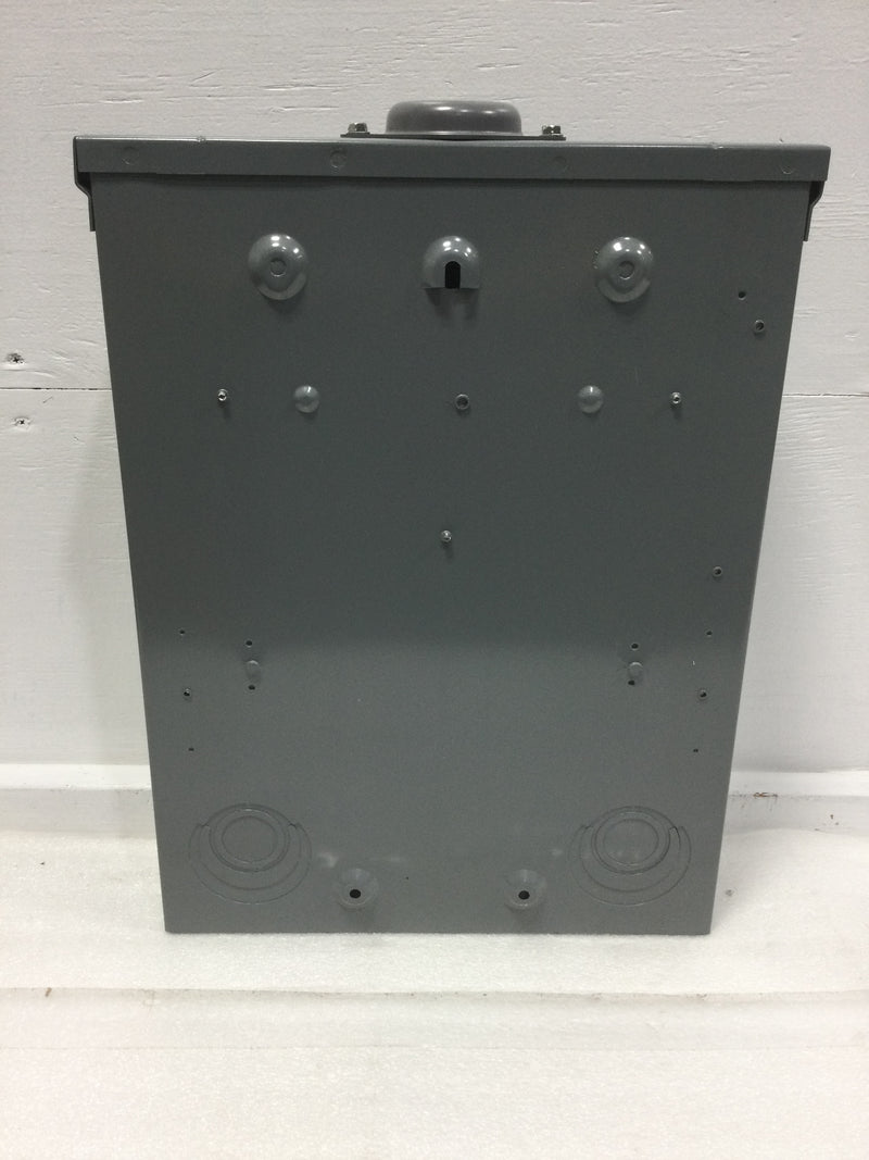 Square D/Homeline HOM816M100PRB 100A Main Breaker 8 Space 16 Circuit 120/240VAC Type HOM Nema3R