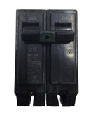 GE THQL2125 25 Amp 2 Pole 120/240V Circuit Breaker - Printed Face