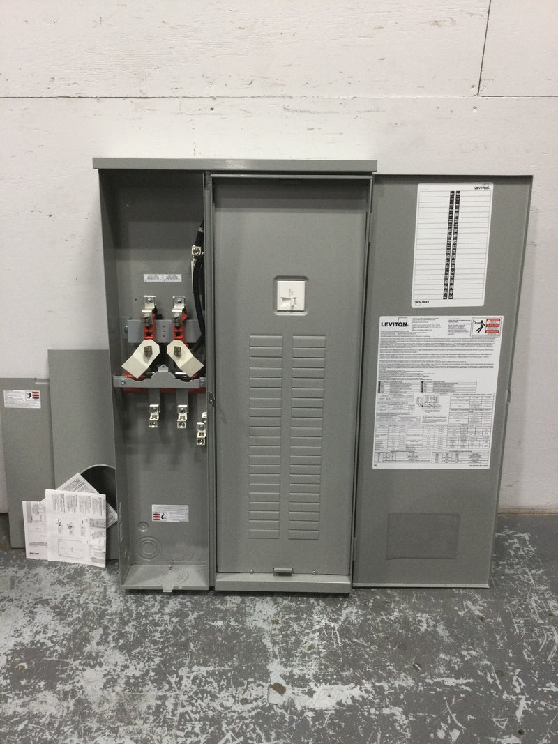 Leviton LJ420-BED 200 Amp Main  42-spaceoutdoor all-in-one meter load center combo