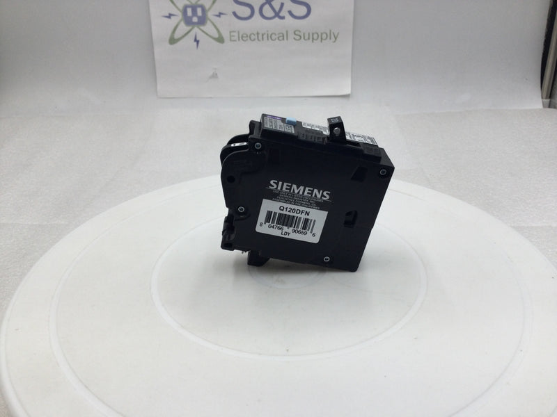 Siemens Q120DFN 20 Amp 1 Pole 120v Dual Function Circuit Breaker