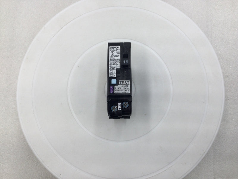 Siemens Q115DFN 15 Amp 1 Pole 120v Dual Function Circuit Breaker