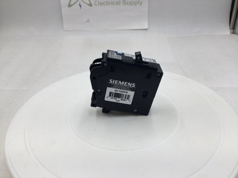 Siemens Q115DFN 15 Amp 1 Pole 120v Dual Function Circuit Breaker