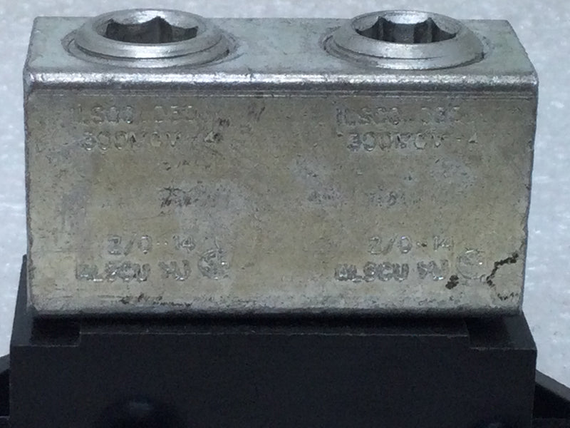 Ilsco D356L Double Lug Kit with Mounting Stand, #350MCM Main Lug, 2/0-#14 Small Lug