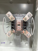 Eaton Meter Socket Enclosure 1008617CH 200 Amp 1 Phase 3 Wire 4 Jaw Ringless Outdoor Underground Feed