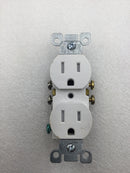 Leviton T5320-WMP 15 Amp 125 VAC Duplex Receptacle Tamper Resistant Outlet