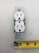 Leviton T5320-WMP 15 Amp 125 VAC Duplex Receptacle Tamper Resistant Outlet