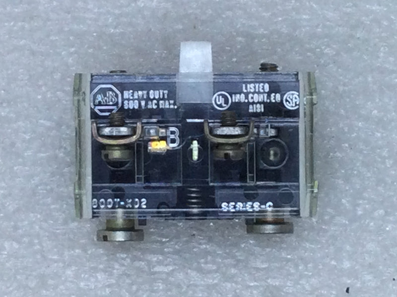 Allen-Bradley 800T-XD2 Contact Block Ser. C