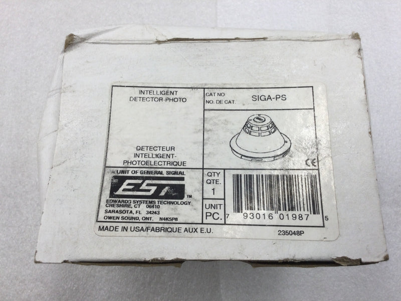 EST/Edwards Systems Technology SIGA-PS Intelligent Photo Electric Smoke Detector