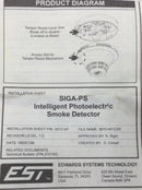 EST/Edwards Systems Technology SIGA-PS Intelligent Photo Electric Smoke Detector