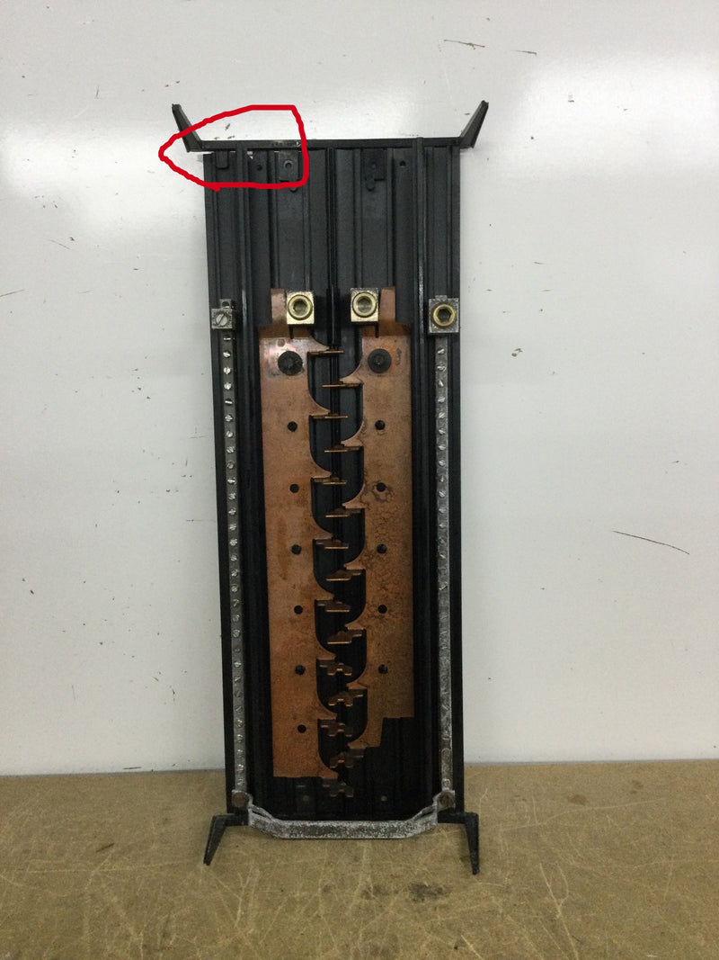 Siemens 15 Space/40 Circuit 200 Amp 120/240 VAC Copper Bus Guts Only 9" X 22"
