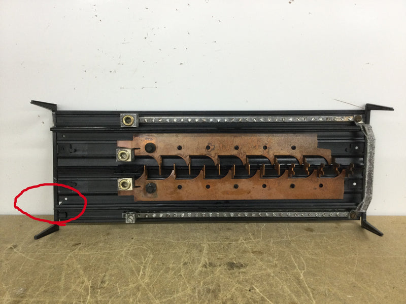 Siemens 15 Space/40 Circuit 200 Amp 120/240 VAC Copper Bus Guts Only 9" X 22"