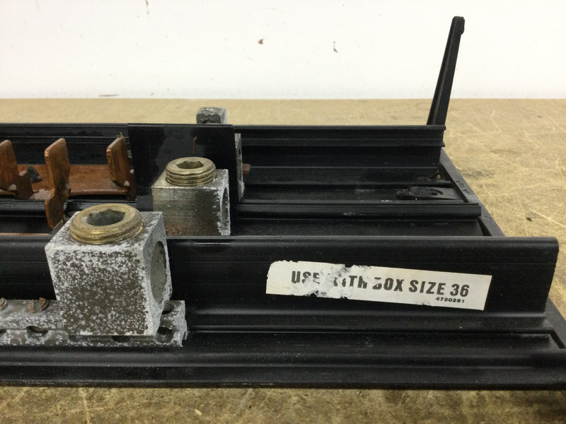 Siemens 15 Space/40 Circuit 200 Amp 120/240 VAC Copper Bus Guts Only 9" X 22"