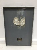 FPE Federal Pacific 125 Amp Breaker Panel Nema3R Front Cover 13 7/8" x 9.5"