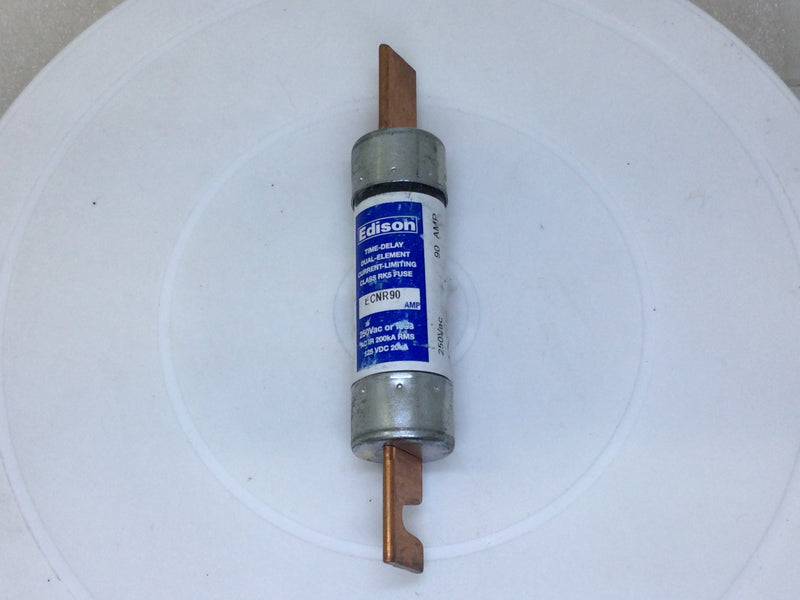 Edison ECNR90 90 Amp 250V Time Delay Dual Element Class RK5 Fuse