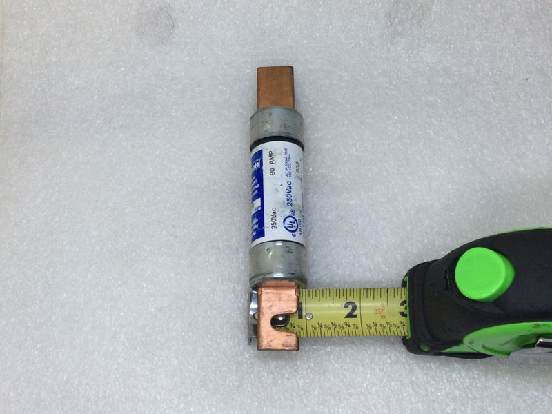 Edison ECNR90 90 Amp 250V Time Delay Dual Element Class RK5 Fuse