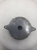 BWF RB-5V 4" Weatherproof Round 1/2" 5 Hole Outlet Box - Gray