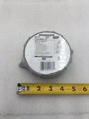 BWF RB-5V 4" Weatherproof Round 1/2" 5 Hole Outlet Box - Gray