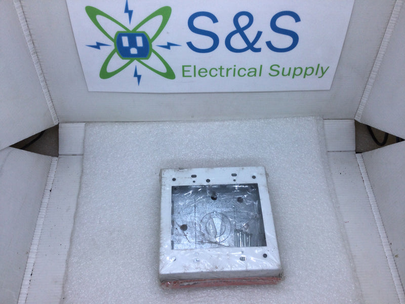 Wiremold 5748-2WH Switch & Receptacle Box 2-Gang 1 3/4" Deep Wall Mount White