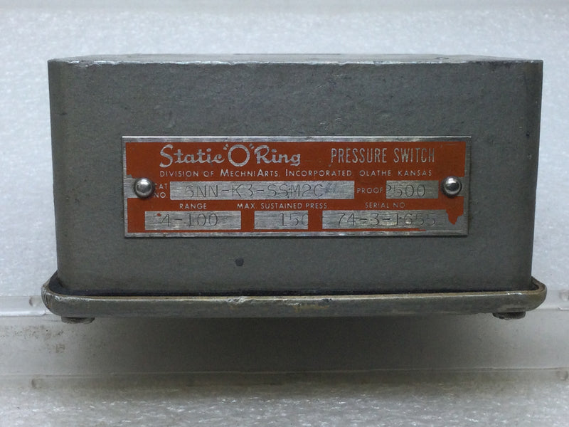 Static "O" Ring Pressure Switch Cat