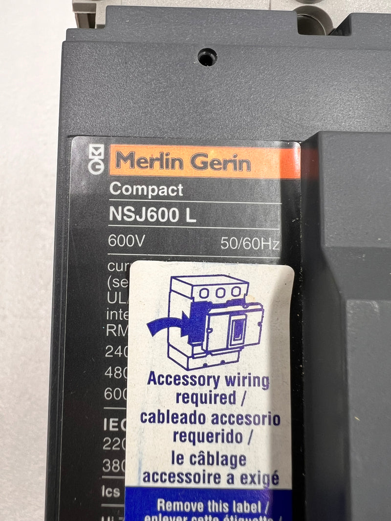 Merlin Gerin Compact NSJ600L 600 V 600 Amp Breaker