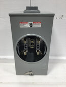 Siemens/Landis & Gyr SUAT317-DGZ Single Phase 200 Amp Continuous Duty 4 Jaws No Bypass 600 VAC Ringless Type Meter Socket