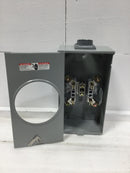 Siemens/Landis & Gyr SUAT317-DGZ Single Phase 200 Amp Continuous Duty 4 Jaws No Bypass 600 VAC Ringless Type Meter Socket