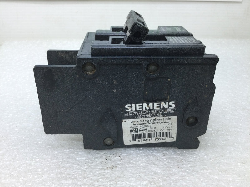 Siemens, Gould, ITE BQ2B030 30 Amp 2 Pole Bolt-In Circuit Breaker BQ2-B030