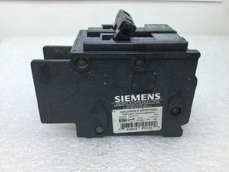 Siemens/ITE/Gould BQ2B030 30 Amp 2 Pole 120/240V Circuit Breaker