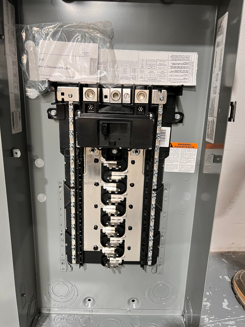 Square D/Homeline HOM2040M200RB Single Phase 200A Max 120/240VAC 20 Space 40 Circuit 3R Exterior Panel