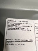 Square D/Homeline HOM2040M200RB Single Phase 200A Max 120/240VAC 20 Space 40 Circuit 3R Exterior Panel