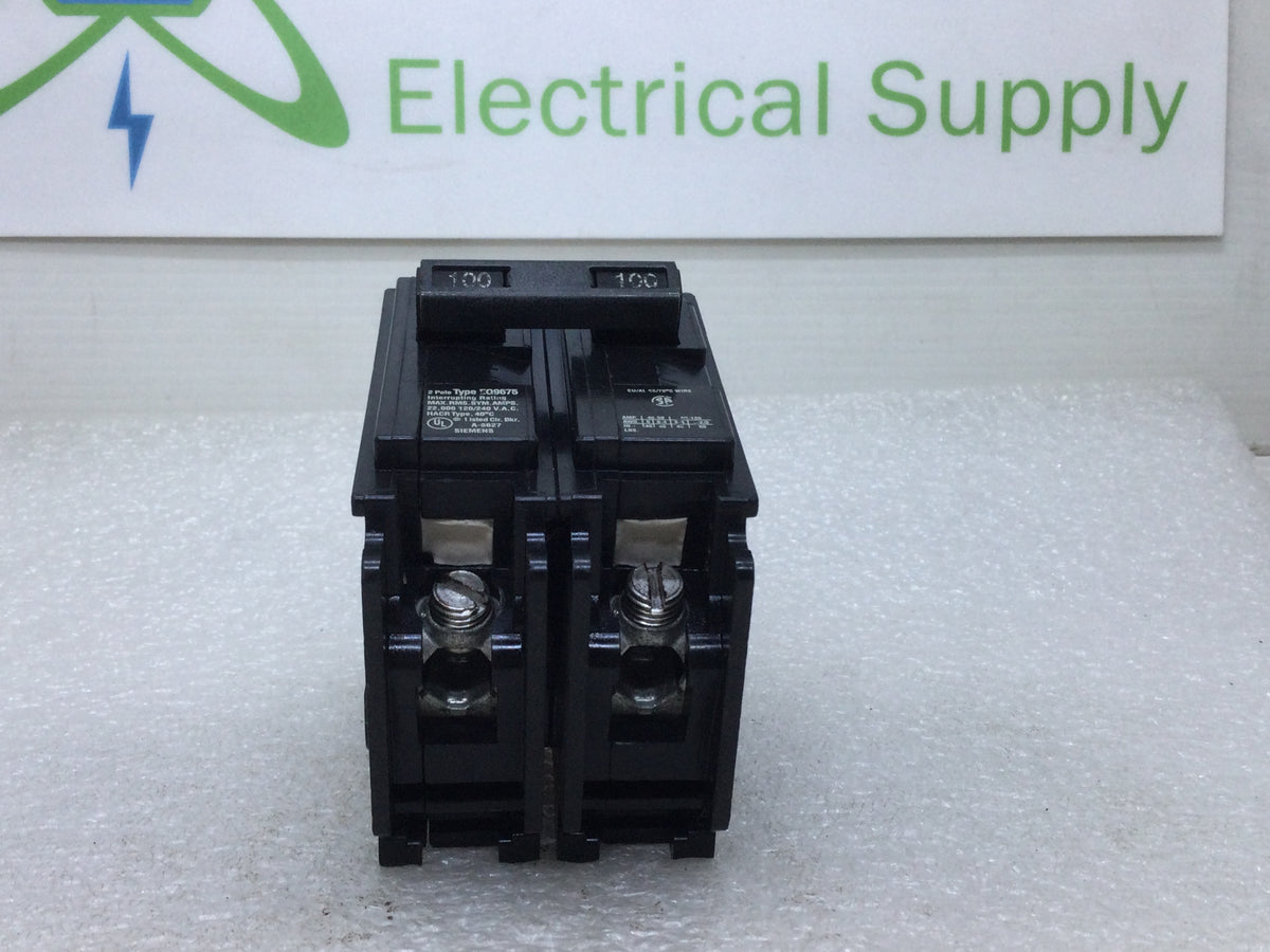 Siemens Q2100 100-Amp 2 pole 240 Volt Circuit Breaker - Drakken Online