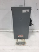GE TC10323R Outdoor Rainproof Double Throw Safety Switch 100 AMP 120-240 VAC