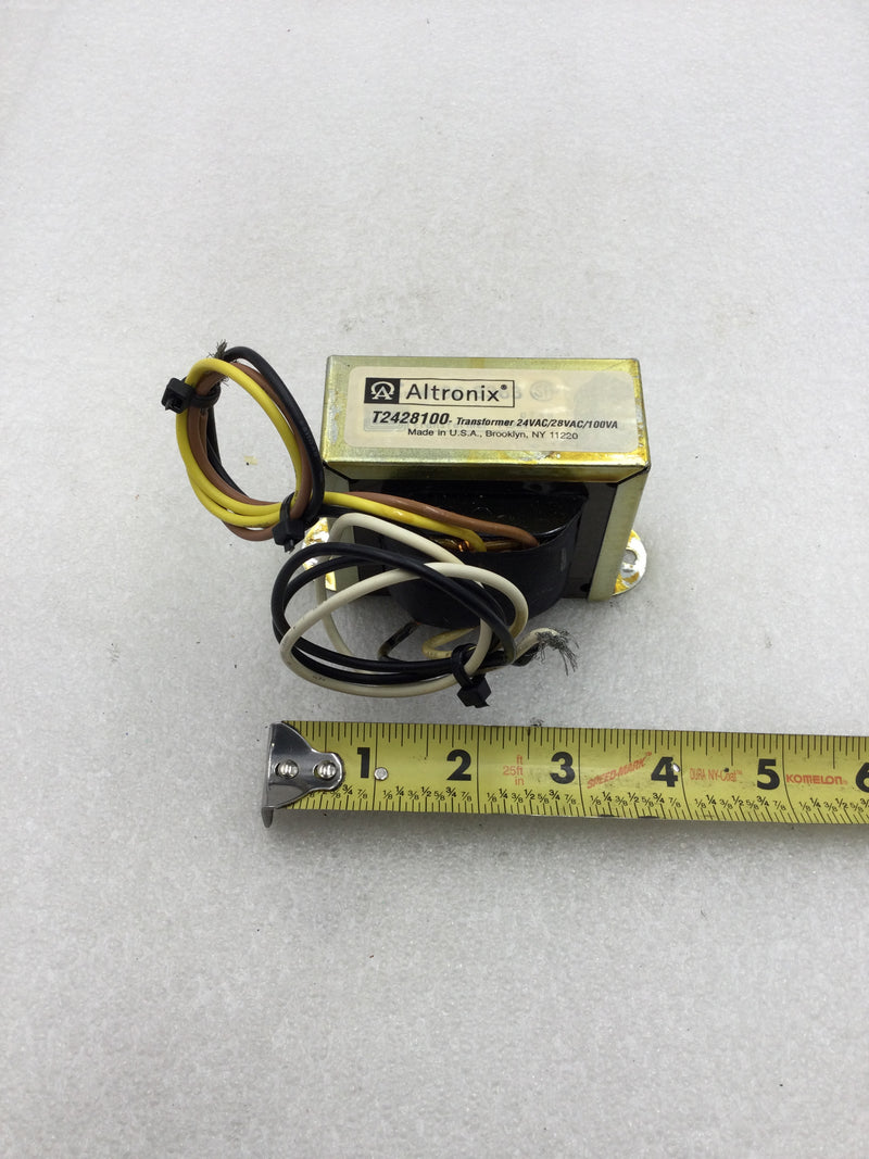 Altronix T2428100 24/28VAC 100 VA/4 Amp Open Frame Transformer 120 VAC Input 24/28 VAC Output