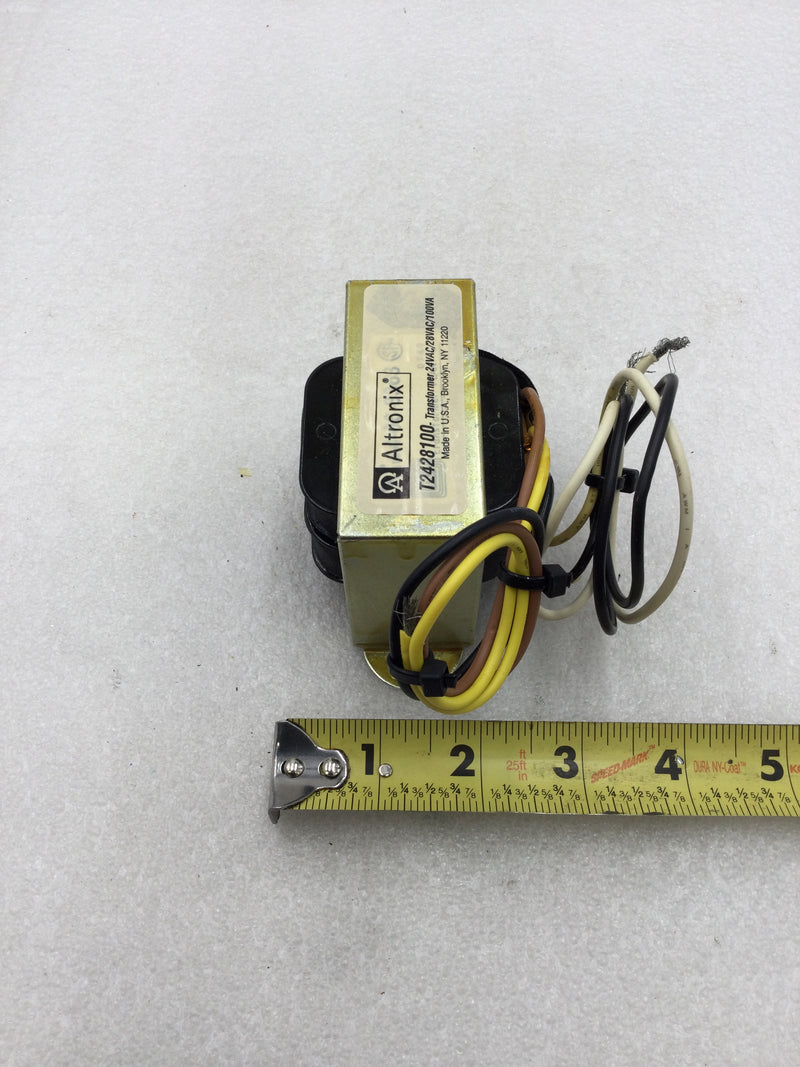 Altronix T2428100 24/28VAC 100 VA/4 Amp Open Frame Transformer 120 VAC Input 24/28 VAC Output