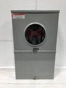Milbank UAP5024-XL 200 Amp 4 Terminal 12 Space Outdoor Rated Meter Socket/Load Center Combo