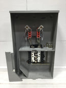 Milbank UAP5024-XL 200 Amp 4 Terminal 12 Space Outdoor Rated Meter Socket/Load Center Combo
