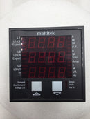 Multitek M812-LD9 Multi-LED Power Meter 3 Phase 4 Wire Unbalanced Load