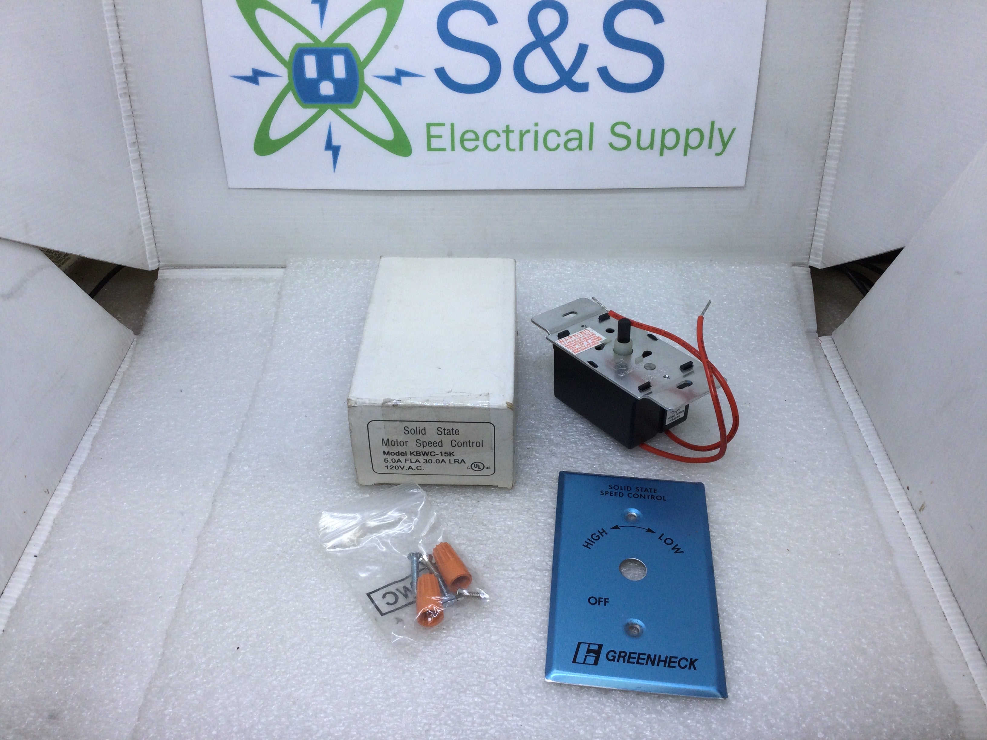 Solid State Speed Greenheck KBWC-15K Solid State Motor Speed Control 5 Amp FLA 30Amp LRA